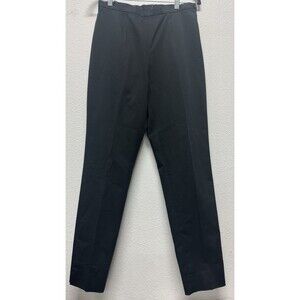 Bogner Fabia Cotton-Blend Dress Pant Slacks  US L6‎ EU 72 Black Trouser